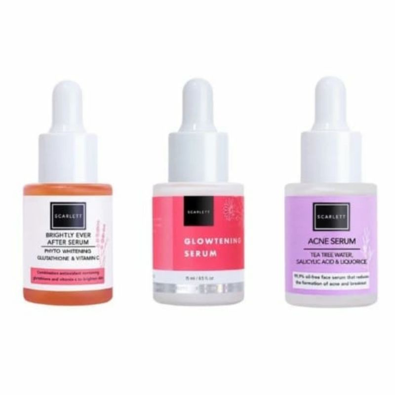 cara pakai serum scarlett
